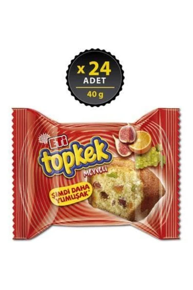 Eti Topkek 24 Adet ( Meyveli )
