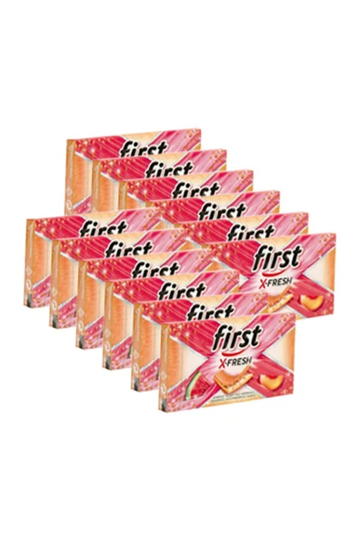 First Sensations X-Fresh Şeftali Karpuz Aromalı Sakız 27 gr x 12