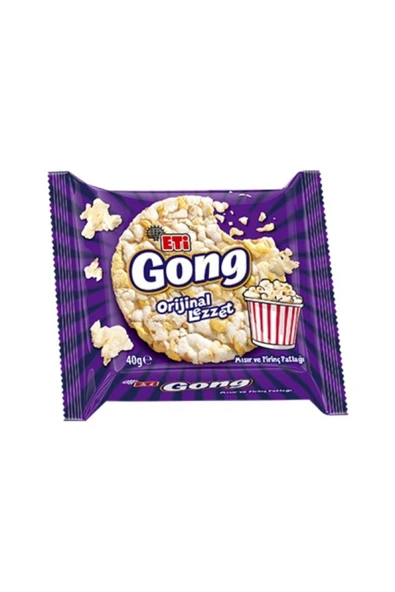 Eti Gong Mısır Ve Prinç Patlağı 40 gr 18 Adet - 2