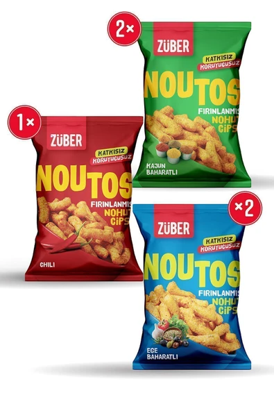 Züber Noutos Nohut Cipsi Tanışma Paketi 55g x 5 adet - 2