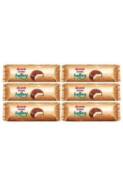 Ülker Halley Çikolatalı 8'li X 6 Adet 240 Gr ürün görseli