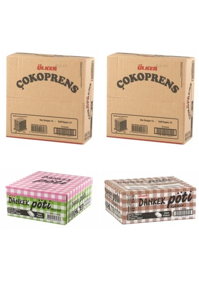 Ülker 2 Kutu 48 Adet Çokoprens Ve 2 Kutu 48 Adet Dankek