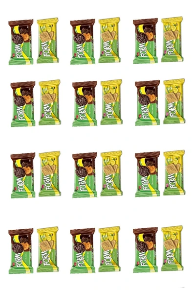Eti Form Çikolata Kaplı Lifli Bisküvi 50 Gr X 12 Adet Limon Lifli Kepekli Bisküvi 50 G X 12 Adet