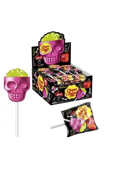 Chupa Chups 3d Skull Şekerleme 25 Adet 15g