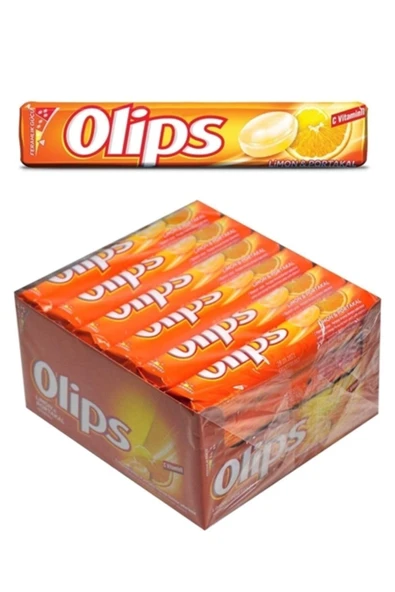 Olips Stick Şeker Portakal & Limon Aromalı 28gr 24 Adet