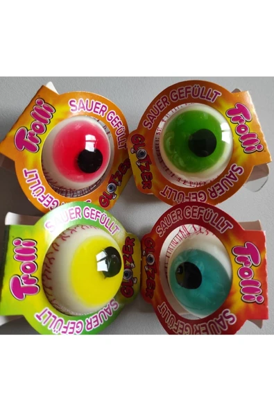 BİNE Trolli Glotzer 4 Adet Göz Jelibon Şekerleme 75 gr - 1