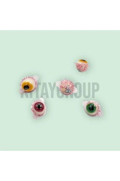 Global Toyjoy Göz Şeklinde Yumuşak Şeker Jelibon 10 Adet Jelly Eyes - 2