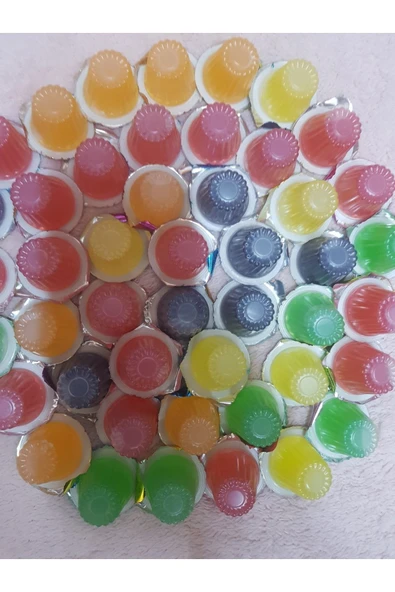 JEL L Yumuşak Meyve Jölesi 50 Adet Karışık Renk