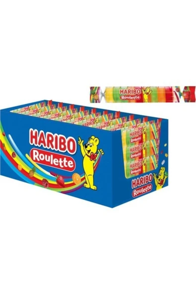 Haribo Roulette Karışık Meyve Aromalı 25gr 48 Adet - 1