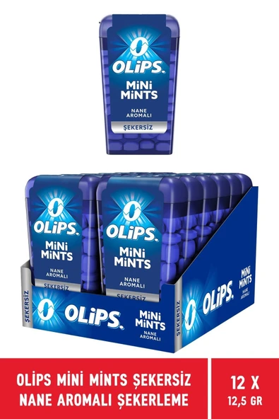 Olips Mini Mints Şekersiz Nane & Karpuz Aromalı Şekerleme 12,5 gr - 24 Adet - 2