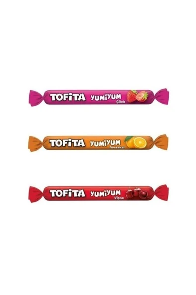 Tofita Yumiyum 120 Li Karışık Kutu. Çilek + Portakal + Vişne - 1