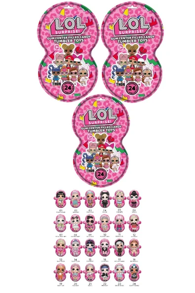 Unibon L.o.l Hacıyatmaz Figür Çeşitleri Ve Şekerleme 1 Adet - 8