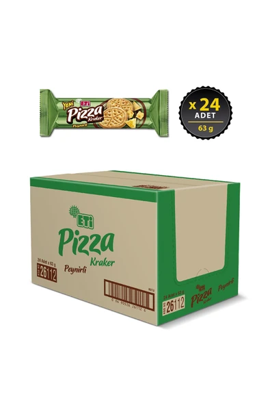 Eti Pizza Kraker Peynirli 63 g x 24 Adet - Resim 2