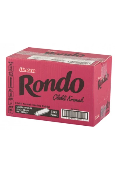 Ülker Rondo Çilek Aromalı 61 Gr. (24 Adet) ürün görseli