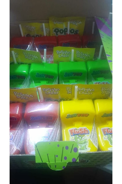 Candy 3 Adet Flush Klozet Şeker 3 Lü Tuvalet Şeker Lollipop Lu Wc Şeker