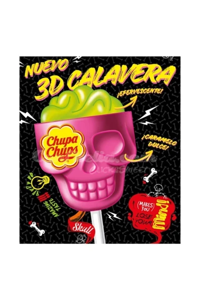 Chupa Chups 3d Skull Şekerleme 25 Adet 15g - 2