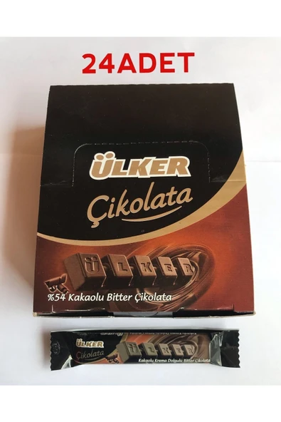 Ülker Kakolu Bitter Çikolata 6.6gr 24adet