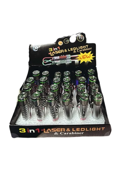 PatiCarni Pati_Carni 3 fonksiyonlu Led Lazer Kedi Köpek Oyuncağı Lazer Işığı AsortiKırmızı Işık - 2