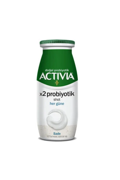Activia X2 Probiyotik Iğne Sade 80 ml ( Çilekli 4 * 10 gram Hediye )