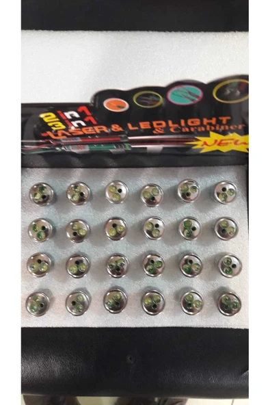 Atlas Shop 3 Fonksiyonlu Kırmızı Beyaz Işıklı Led Lazer Kedi Köpek Oyuncak Anahtarlık 3 ADET - 3