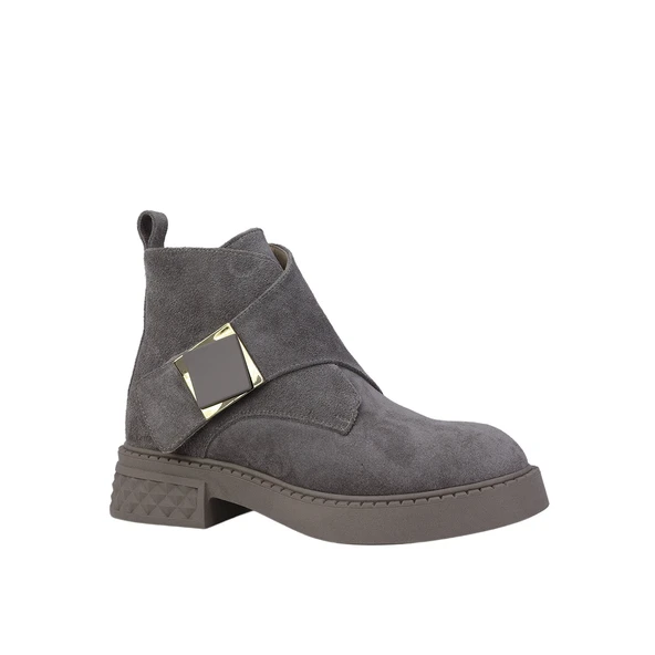 Albini 26623304S Hakiki Süet Deri Kadın Bot - Resim 2