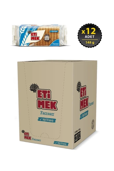 Eti Tuzsuz Etimek Kızarmış Ekmek 148 g x 12 Adet - 2