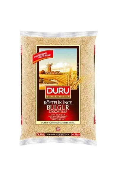 Duru Çiğ Köftelik Bulgur 1 Kg