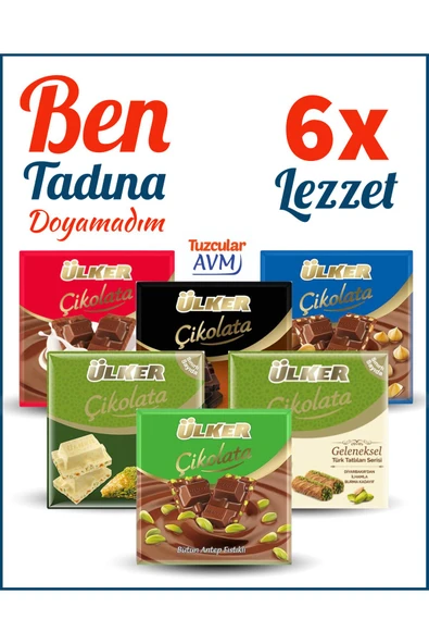 Ülker Kare Çikolata Serisi 36'lı Paket