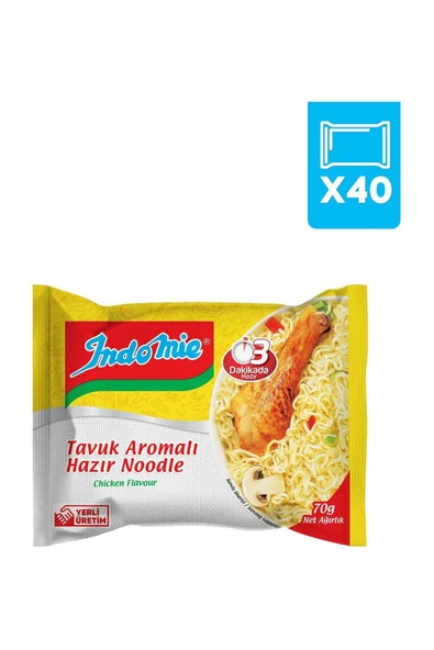 İndomie Indomie 40'lı Tavuk Aromalı Hazır Noodle Paket - 2