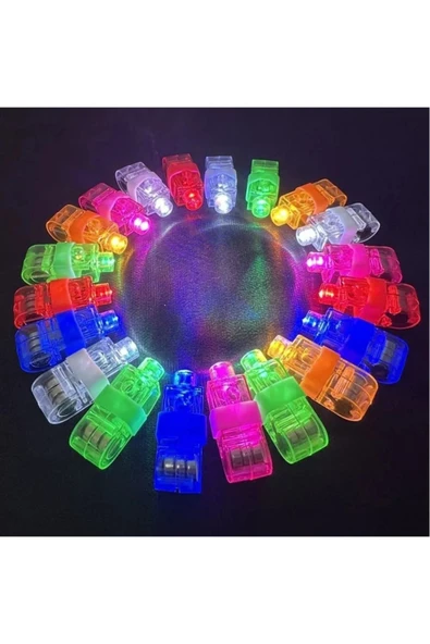 fresh in city Parmak Led 2'li Yılbaşı Parti Malzemeleri Parmak El Feneri Eğitici Oyuncak Pop Tube - 3