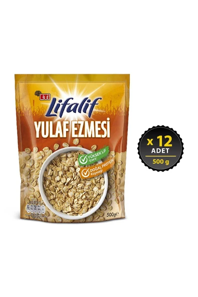 Eti Lifalif Yulaf Ezmesi 500 gr X 12 Adet