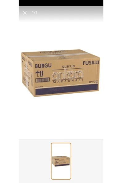 Nuh'un Ankara Burgu 500 Gr 20 Adet