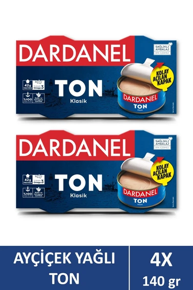 Dardanel Ayçiçek Yağlı Ton Balığı 2x140 gr X 2 Adet