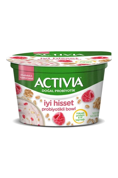Danone Activia İyi Hisset Probiyotik Bowl Ahududu Yulaf Ceviz 150g - 1 adet
