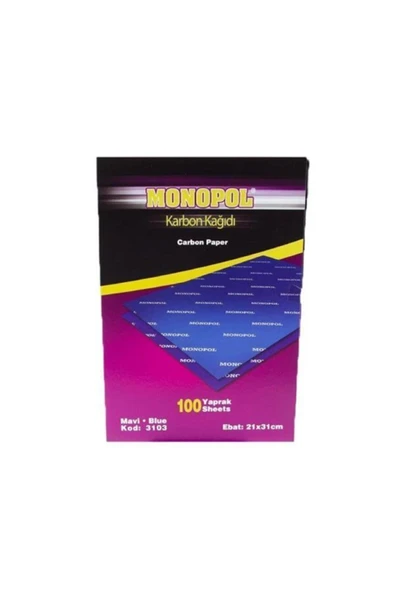 Monopol Karbon Kağıdı Karbon Kağıdı Renk Seçeneği 5 Adet - 1
