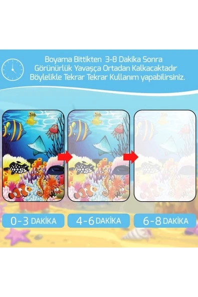 Bookflex Sihirli Boyama Kitabı Ve Kalemi - Magic Water Doodle Book - Orman Maceraları - 3
