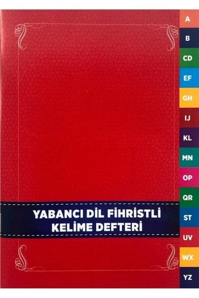 Karatay Yayınları 4e Yabancı Dil Kelime Defteri Fihristli 14x19 Cm Karton Kapak 48 Yaprak 153-08-4459 - 1