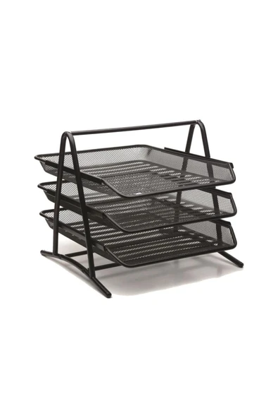 Mas Bion Evrak Rafı 3 Lü Metal Siyah - OFS-673 ürün görseli 1