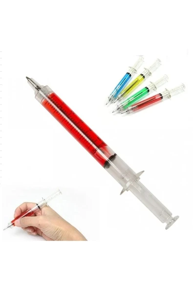 Toys Şırınga Model 0,7 Uçlu Kalem 4 Lü Set Kırmızı-sarı-mavi-yeşil - 2