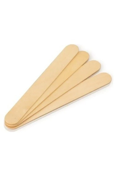CALYON Ahşap Ağda Spatulası 100 Ad 100 Yüz Spatulası As255 Zenağda100lü - 1