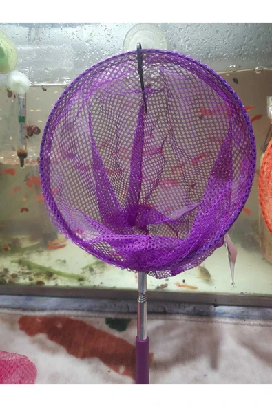 ABACA Akvaryum Balık Kepçesi Balık Kepçesi teleskopik yuvarlak - 2