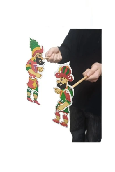 HOBBYRONS Hacivat Ve Karagöz Gölge Oyun Seti 26 Cm 1 Paket - 2
