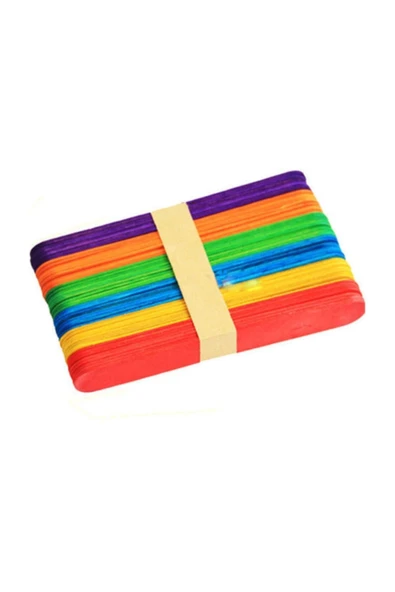 crv Ahşap Puti Renkli Dil Çubuğu 110mm-10mm 50 Adet Çx ürün görseli 1