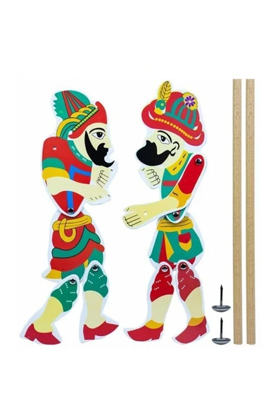 HOBBYRONS Hacivat Ve Karagöz Gölge Oyun Seti 26 Cm 1 Paket