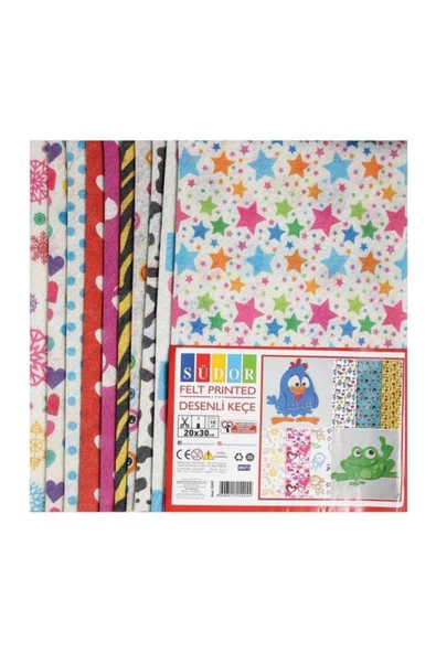 Südor Desenli Keçe 20x30 Cm 10 Adet K.e ürün görseli 1