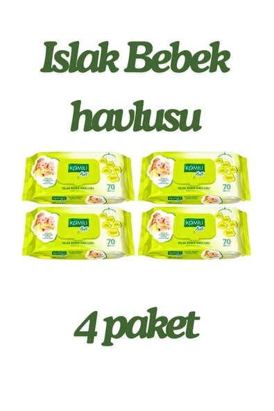 Komili Soft Islak Havlu 70 Yaprak 4lü Paket- - 2
