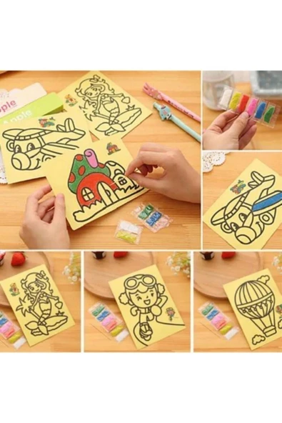 ALSA Kum Boyama Seti 10 Lu Sürpriz Hediyeli - Resim 3