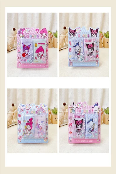ÖZ KIRTASİYE Sanrio Kuromi Mini Stıcker'lı Sulu Defter 1 Paket (Pakette 2 Adet Vardır) - 6