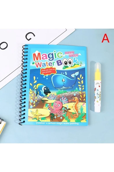 Bookflex Sihirli Boyama Kitabı Ve Kalemi - Doodle Book - Okyanus