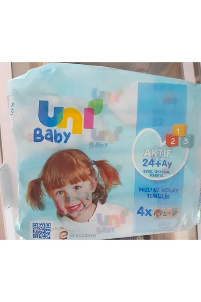 Uni Baby Mendil Islak Baby 4x52 (1 ADET) - 2